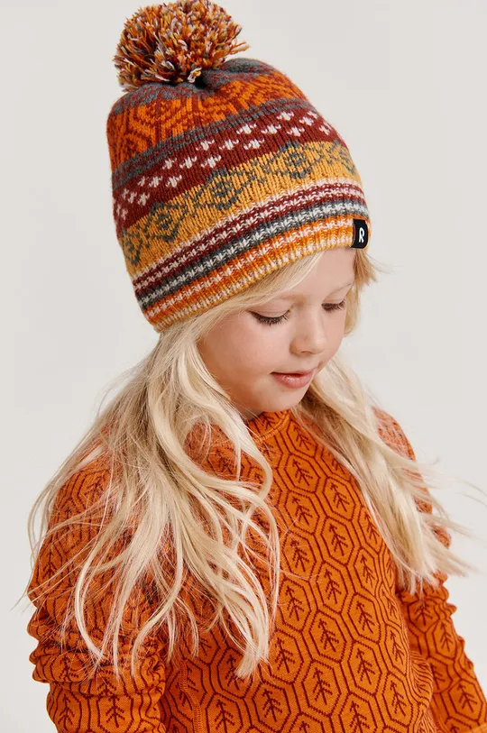 pomarańczowy Reima czapka dziecięca Pohjoinen Dziecięcy