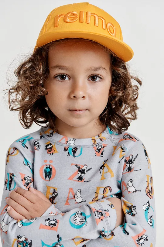 pomarańczowy Reima czapka bawełniana dziecięca Dziecięcy