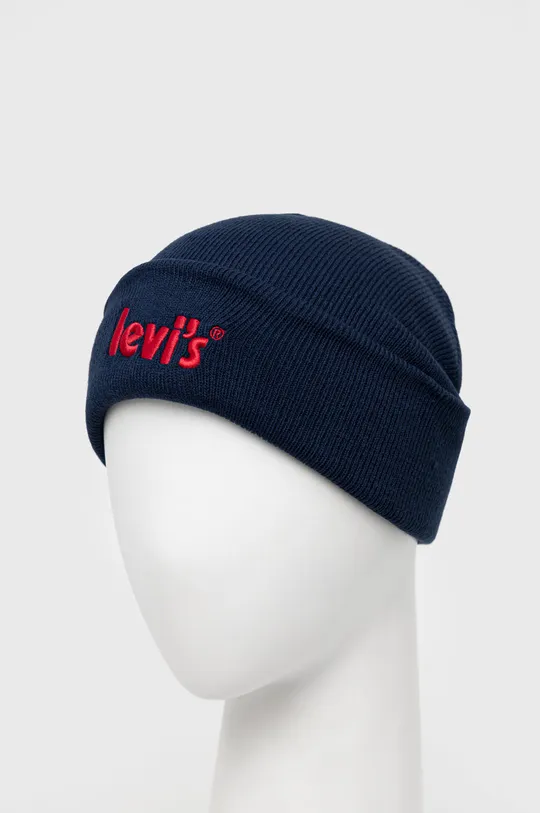 Otroška kapa Levi's mornarsko modra