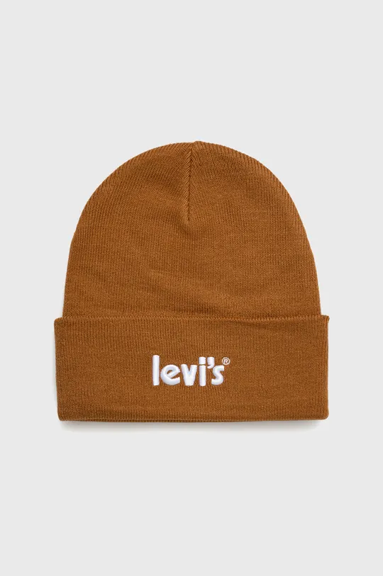 brązowy Levi's czapka dziecięca Dziecięcy