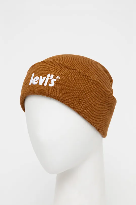 Levi's czapka dziecięca brązowy