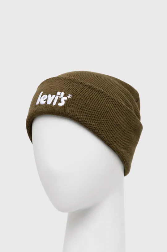 Дитяча шапка Levi's зелений