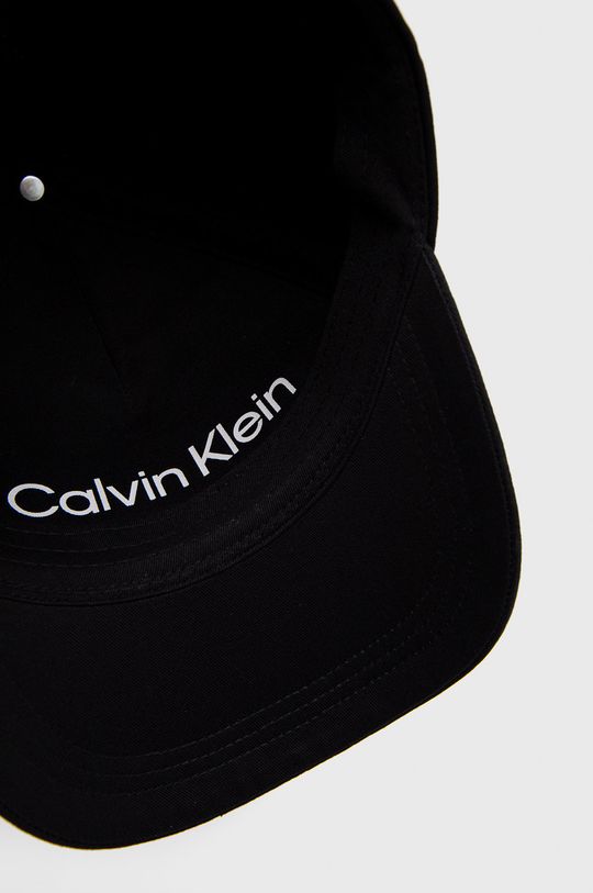 černá Bavlněná čepice Calvin Klein