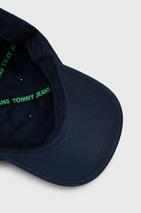 tmavomodrá Bavlnená čiapka Tommy Jeans