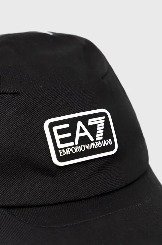EA7 Emporio Armani czapka z daszkiem bawełniana 100 % Bawełna