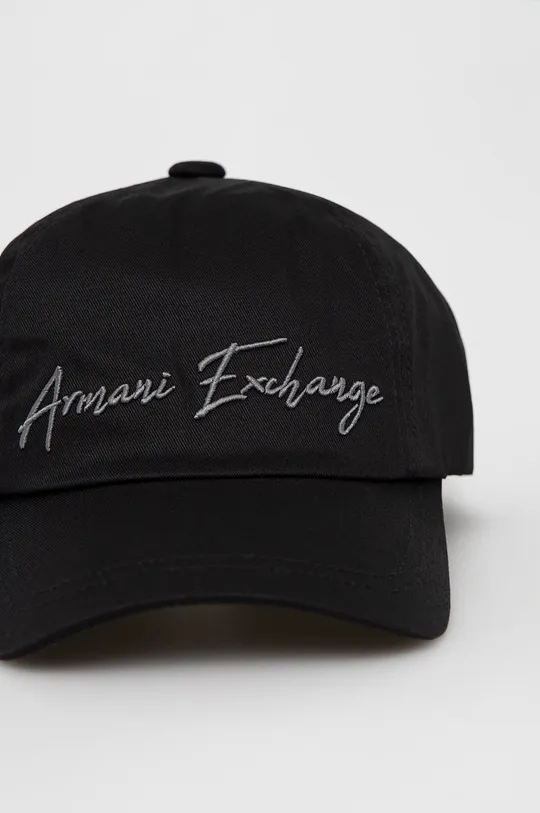 Armani Exchange czapka bawełniana 954202.2F110 czarny