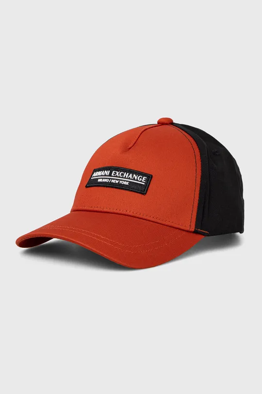 κόκκινο Βαμβακερό καπέλο Armani Exchange Ανδρικά