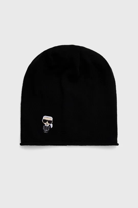 čierna Vlnená čiapka Karl Lagerfeld Pánsky