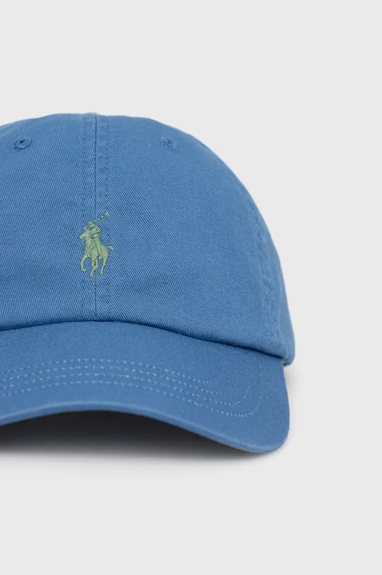 Βαμβακερό καπέλο Polo Ralph Lauren μπλε
