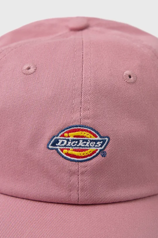 Βαμβακερό καπέλο του μπέιζμπολ Dickies ροζ