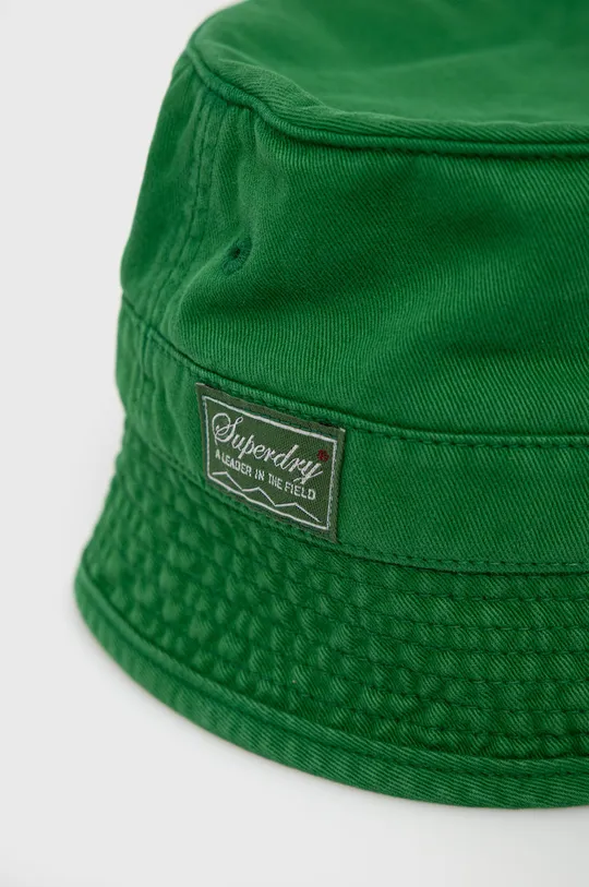 Superdry kapelusz bawełniany zielony