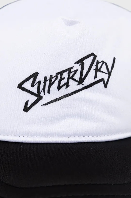 Superdry czapka Materiał 1: 100 % Poliester, Materiał 2: 100 % Bawełna