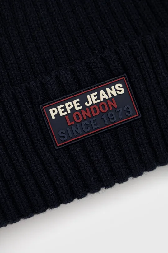 Pepe Jeans czapka z domieszką wełny 60 % Bawełna, 25 % Poliamid, 15 % Wełna