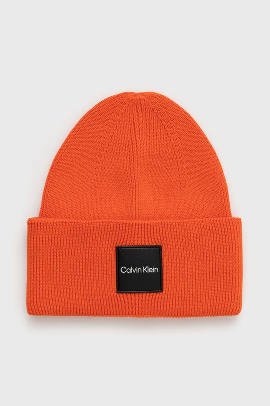 πορτοκαλί Βαμβακερό καπέλο Calvin Klein Ανδρικά