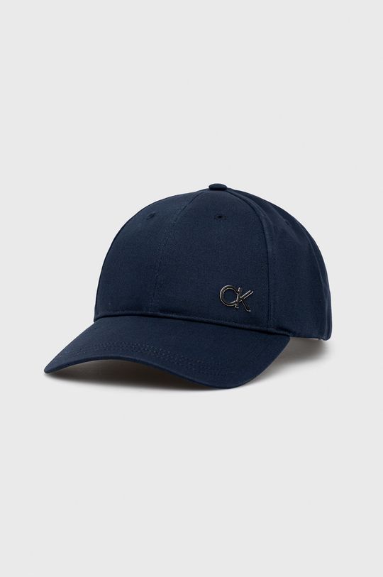 granatowy Calvin Klein czapka bawełniana Męski
