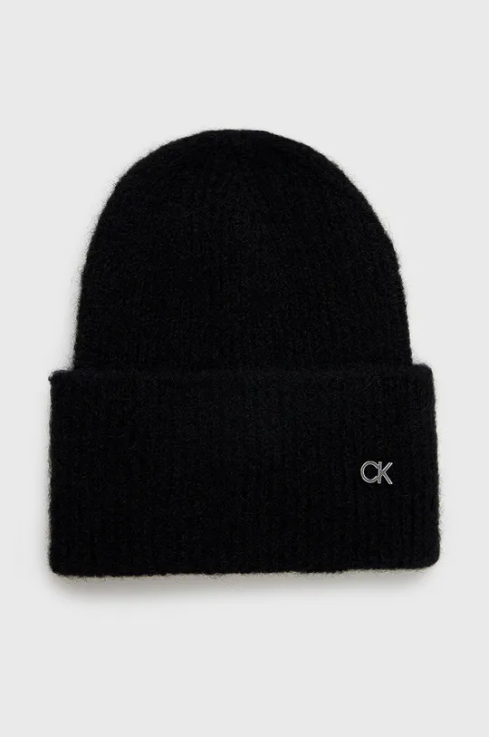 čierna Vlnená čiapka Calvin Klein Pánsky
