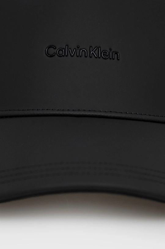 Bombažna bejzbolska kapa Calvin Klein črna