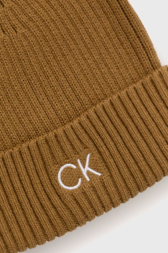 Calvin Klein czapka z domieszką kaszmiru 95 % Bawełna, 5 % Kaszmir