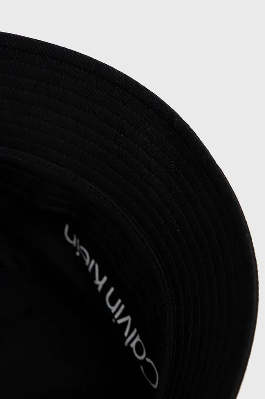 čierna Bavlnený klobúk Calvin Klein