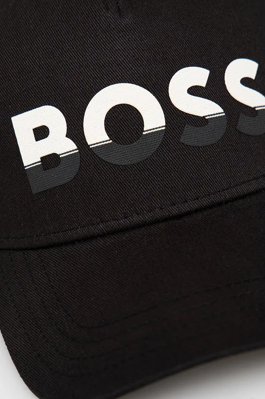 Βαμβακερό καπέλο του μπέιζμπολ BOSS Boss Athleisure μαύρο
