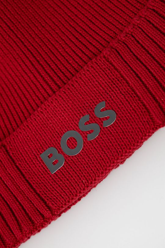 Čepice z vlněné směsi BOSS Boss Athleisure červená
