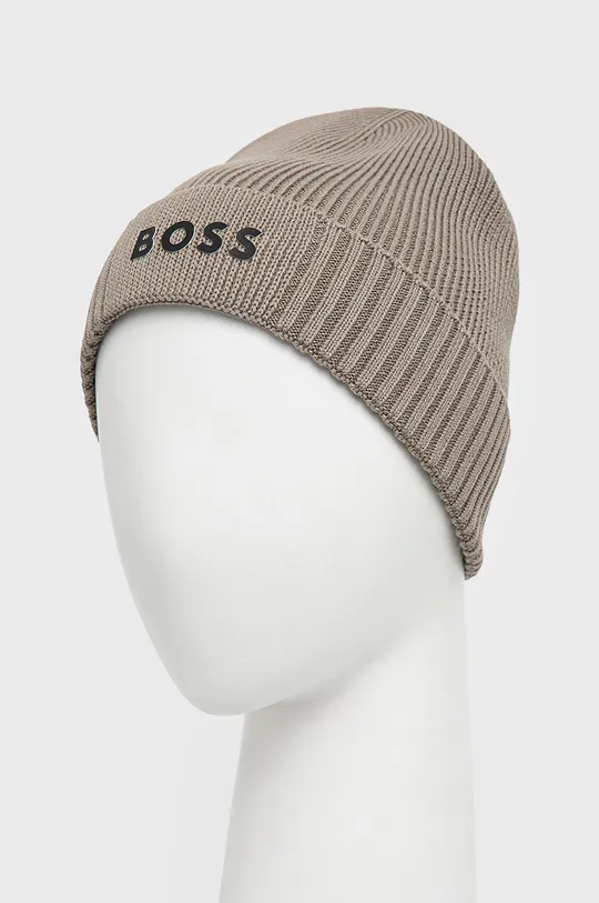 Kapa s dodatkom vune BOSS Boss Athleisure zelena