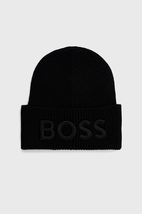 чёрный Шапка с примесью шерсти BOSS Boss Casual Мужской