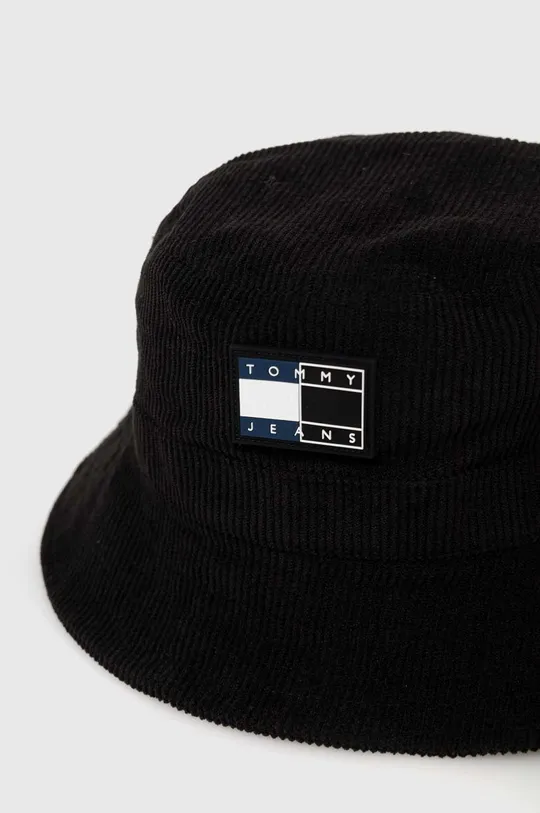 Καπέλο με κορδόνι Tommy Jeans μαύρο