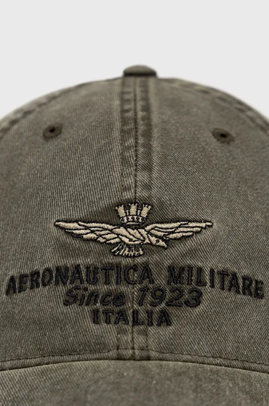 Aeronautica Militare czapka z daszkiem bawełniana zielony