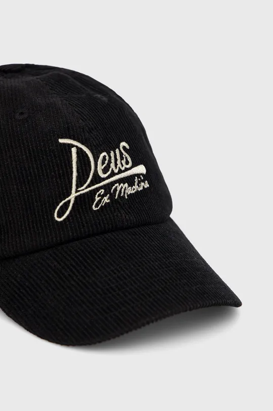 Κοτλέ καπέλο μπέιζμπολ Deus Ex Machina μαύρο
