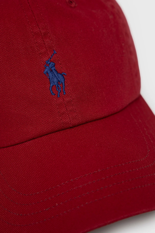 Polo Ralph Lauren czapka z daszkiem bawełniana bordowy