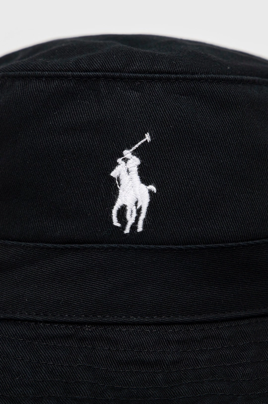 Βαμβακερό καπέλο Polo Ralph Lauren μαύρο