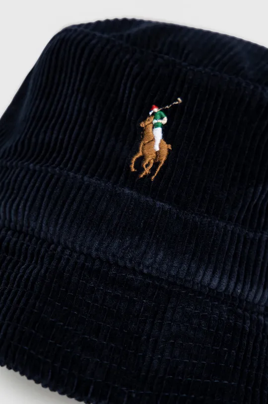 Štruksový klobúk Polo Ralph Lauren tmavomodrá