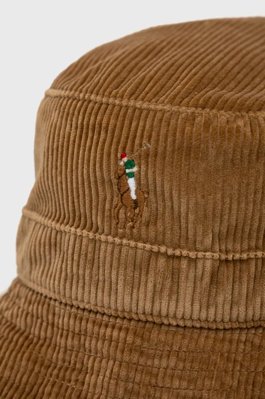 Καπέλο με κορδόνι Polo Ralph Lauren καφέ