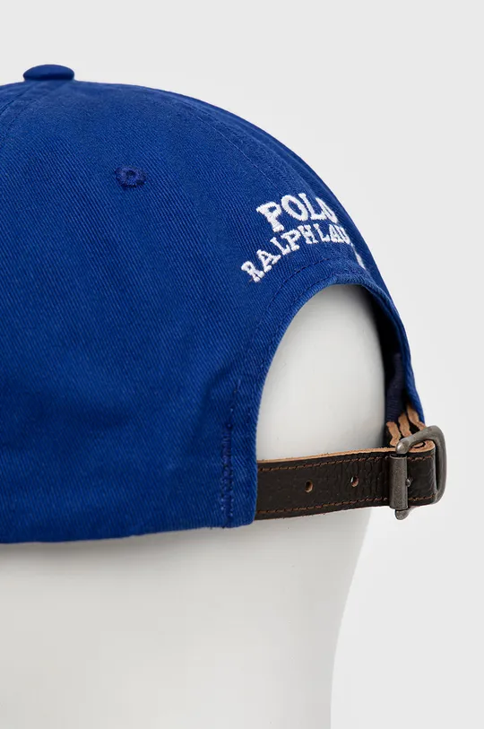 Βαμβακερό καπέλο του μπέιζμπολ Polo Ralph Lauren  Κύριο υλικό: 100% Βαμβάκι Προσθήκη: 100% Φυσικό δέρμα
