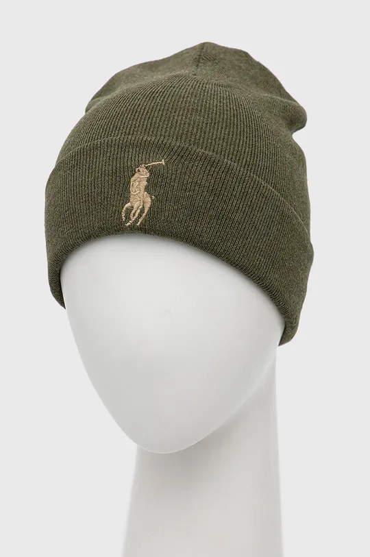 Pamučna kapa Polo Ralph Lauren zelena