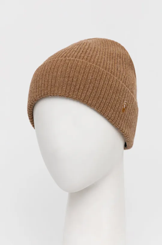 Vlněný klobouk Polo Ralph Lauren hnědá