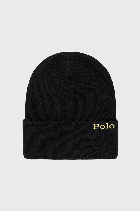 črna Kapa s primesjo volne Polo Ralph Lauren Moški