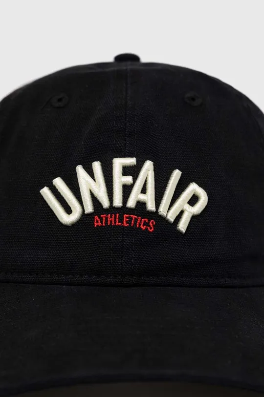 βαμβακερό καπέλο του μπέιζμπολ Unfair Athletics μαύρο