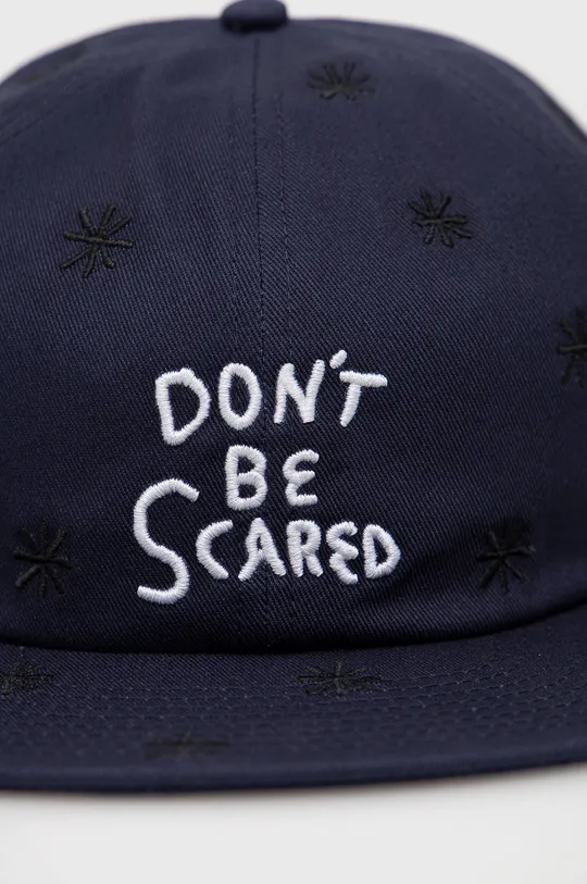 Βαμβακερό καπέλο του μπέιζμπολ Vans σκούρο μπλε