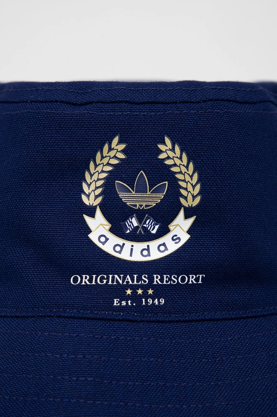 tmavomodrá Obojstranný bavlnený klobúk adidas Originals