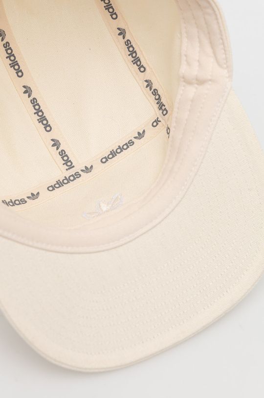 kremowy adidas Originals czapka bawełniana