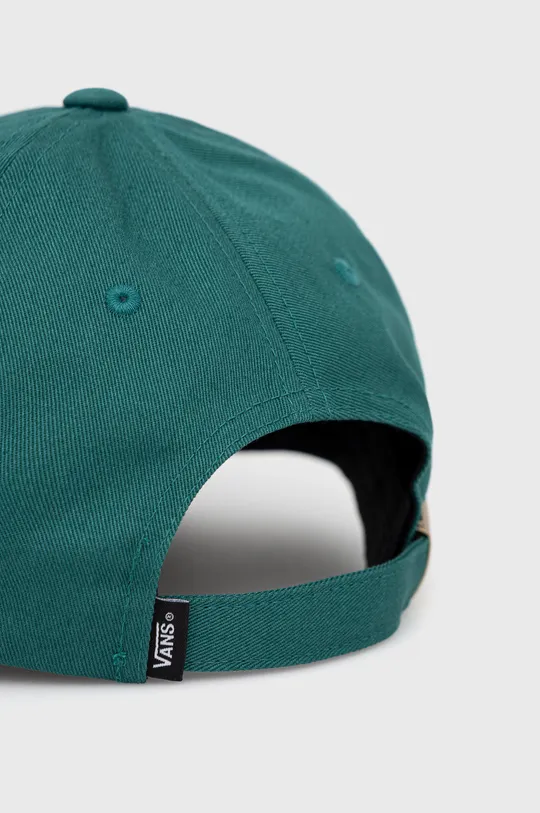 Бавовняна кепка Vans зелений