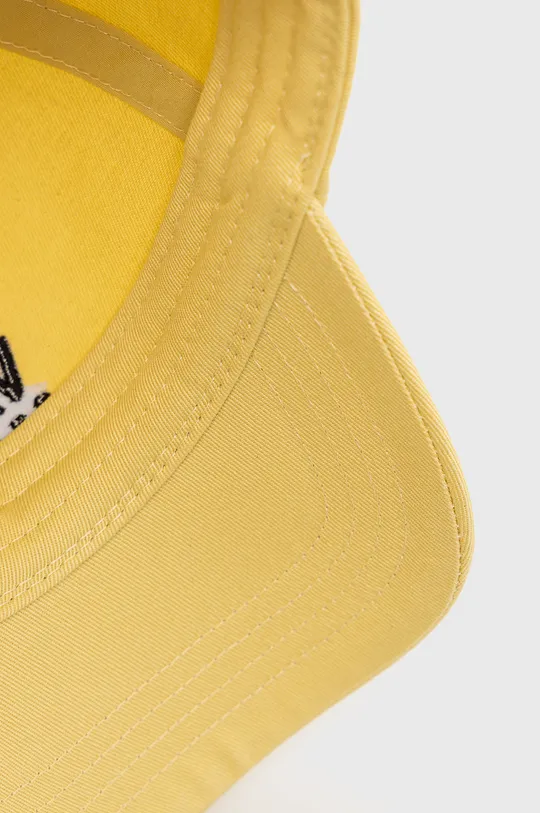 κίτρινο Βαμβακερό καπέλο του μπέιζμπολ Vans