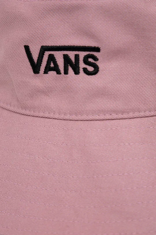 Βαμβακερό καπέλο Vans ροζ
