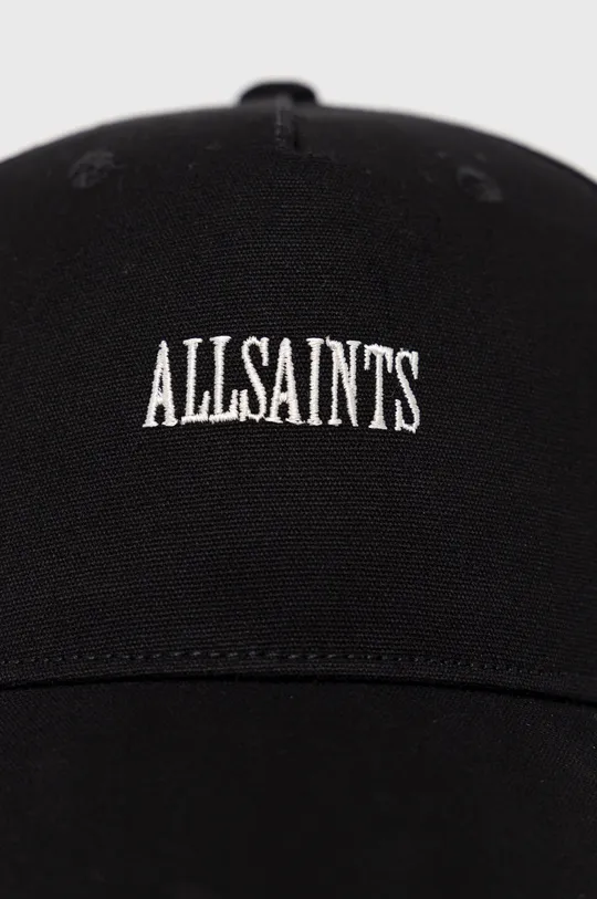 AllSaints czapka bawełniana czarny