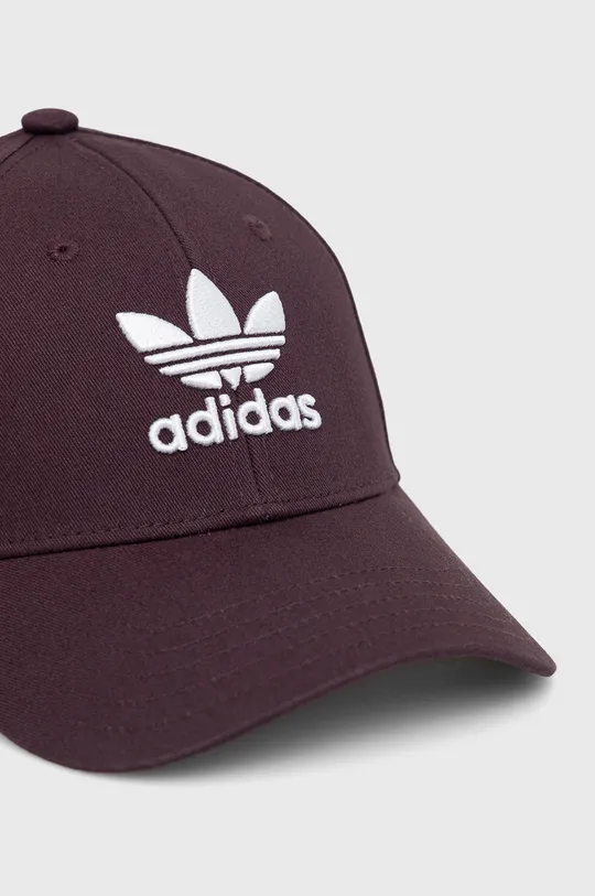 adidas Originals czapka z daszkiem bawełniana fioletowy
