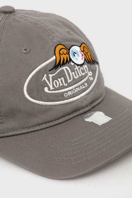 Βαμβακερό καπέλο του μπέιζμπολ Von Dutch γκρί