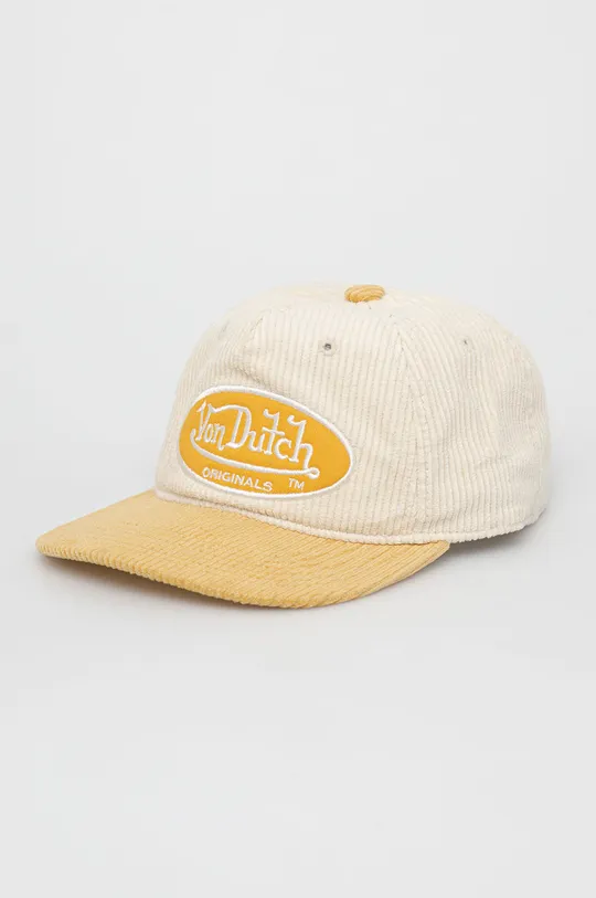 жёлтый Вельветовая кепка Von Dutch Unisex