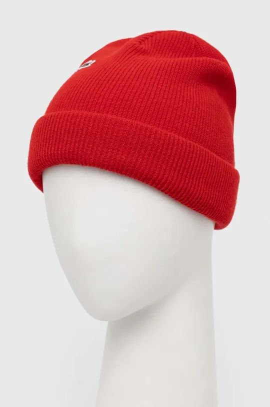 Lacoste czapka wełniana czerwony